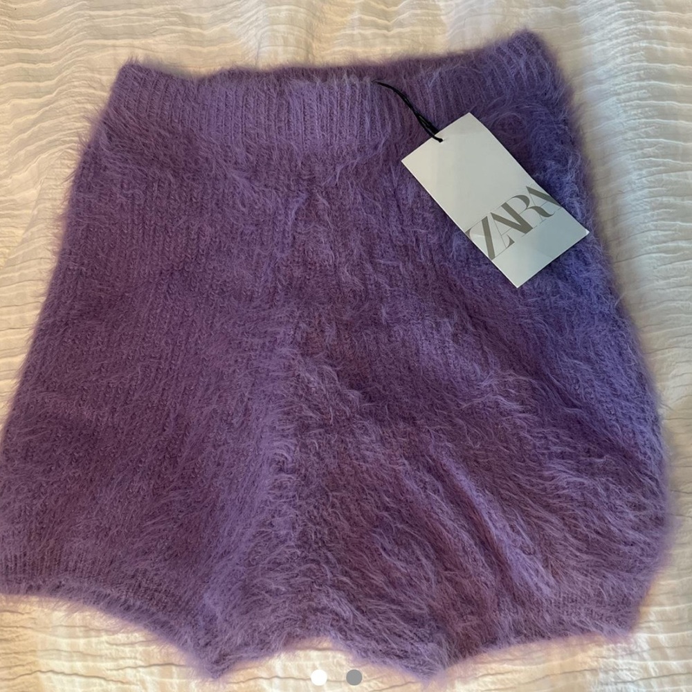 Zara Fluffy Purple shorts